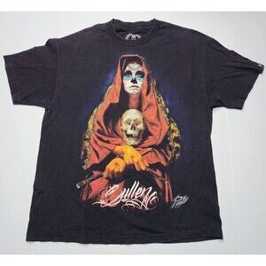 Sullen Art Collective Paolo Acuna Badge Series Graphic Tee XL EUC Made In USA